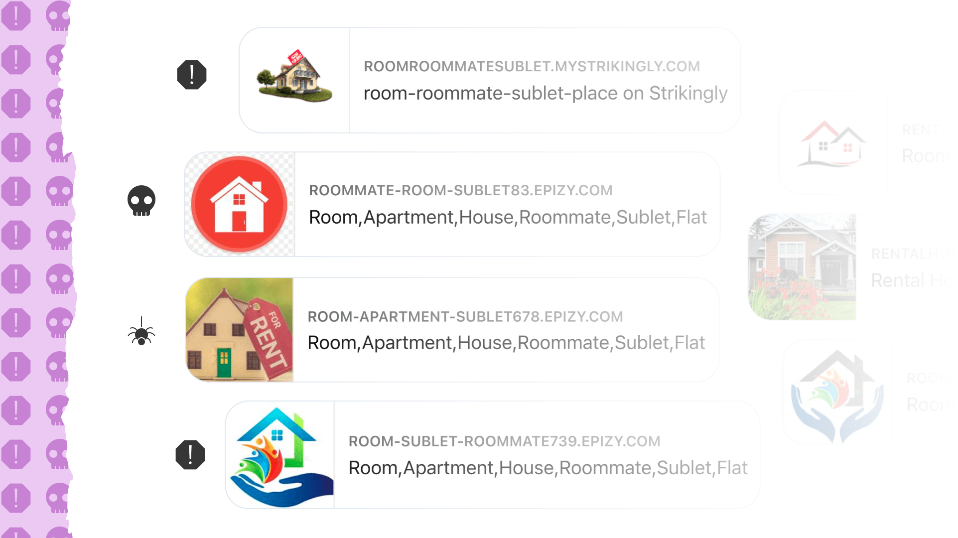 One of the prevalent facebook rental scams