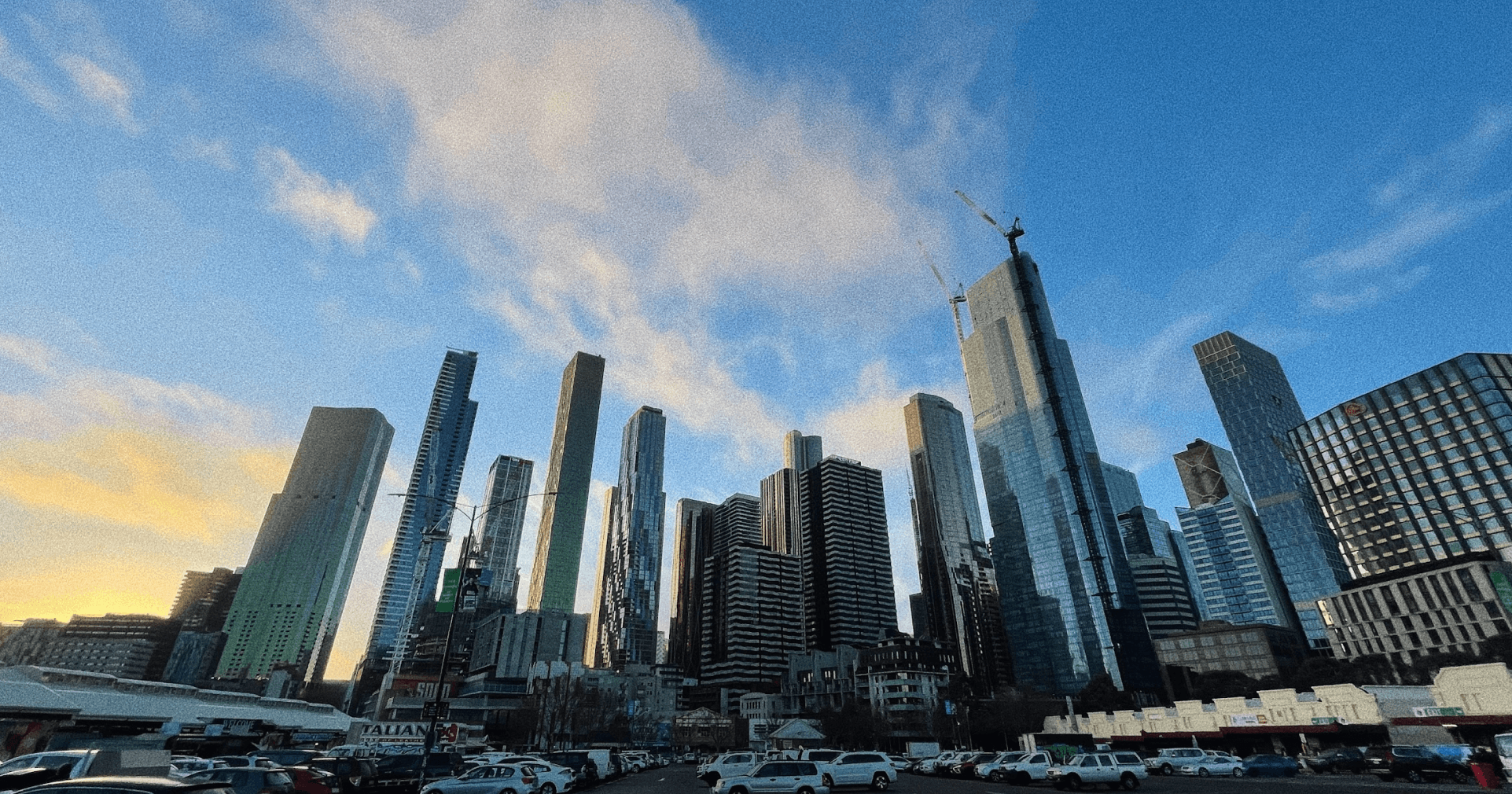 Cover photo taken of Melbourne CBD Skyline at sunset